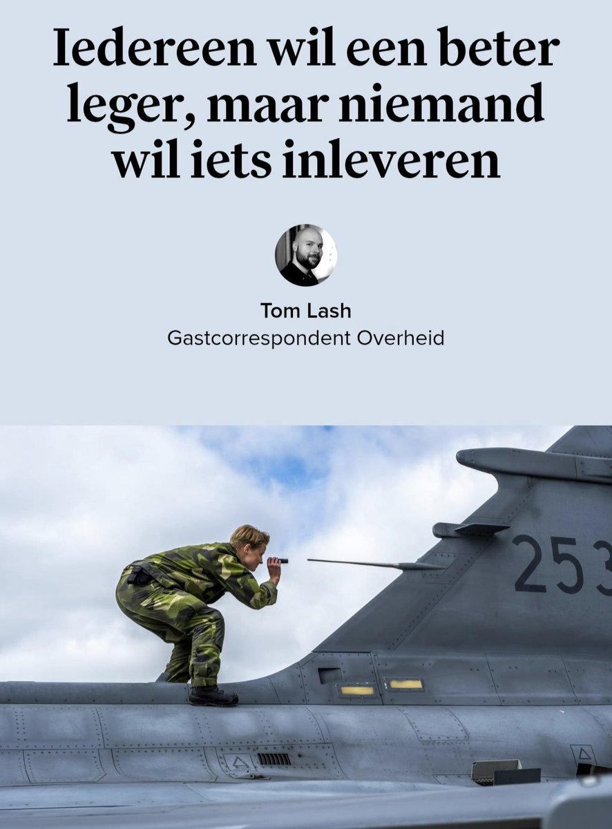 steundemilitair (@steundemilitair) on Twitter photo Goed verhaal in de <a href="/decorrespondent/">De Correspondent</a>. 👌
"Een leger dat alleen mag trainen op een bedrijventerrein, onder kantooruren, niet in het broedseizoen, als de buren het goed vinden, zonder stikstof uit te stoten, graag zo goedkoop mogelijk."
decorrespondent.nl/16044/iedereen… Goed verhaal in de <a href="/decorrespondent/">De Correspondent</a>. 👌
"Een leger dat alleen mag trainen op een bedrijventerrein, onder kantooruren, niet in het broedseizoen, als de buren het goed vinden, zonder stikstof uit te stoten, graag zo goedkoop mogelijk."
decorrespondent.nl/16044/iedereen…