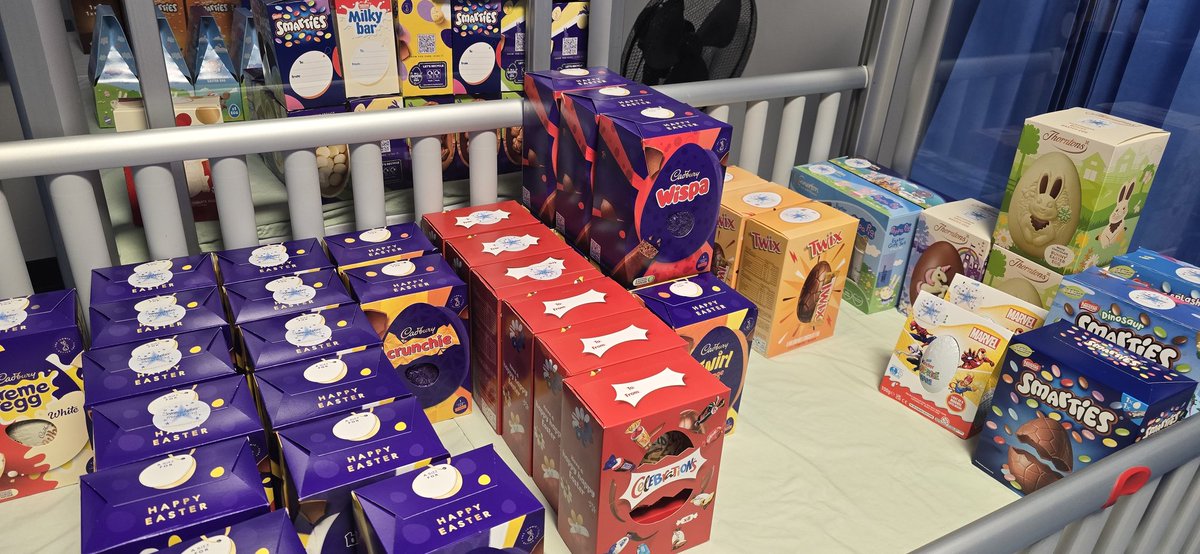 WWLRainbowWard (@rainbowwardwwl) on Twitter photo We have had so many eggs donated <a href="/WWLNHS/">WWL NHS</a> from a number of different groups of people.
Thankyou so much for all of your amazing donations this #Easter. We have been able to share across the hospital too! Shout outs to <a href="/CarefootPlc/">CarefootPlc</a> & <a href="/Compassion_uk/">Compassion in Action</a> who have been amazing this year. We have had so many eggs donated <a href="/WWLNHS/">WWL NHS</a> from a number of different groups of people.
Thankyou so much for all of your amazing donations this #Easter. We have been able to share across the hospital too! Shout outs to <a href="/CarefootPlc/">CarefootPlc</a> & <a href="/Compassion_uk/">Compassion in Action</a> who have been amazing this year.