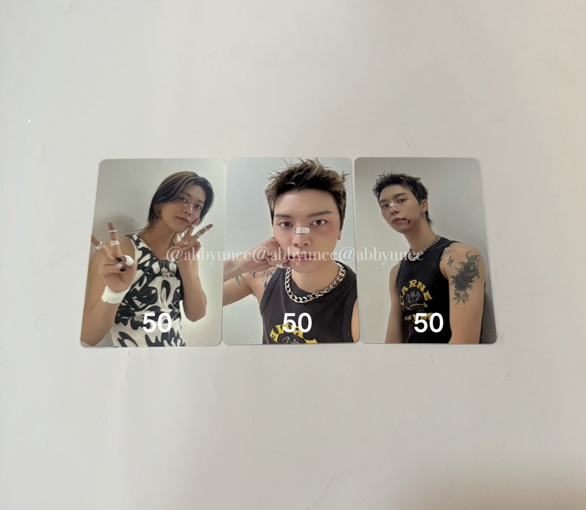 abbyunee's tweet photo. ꒰ พร้อมส่ง ꒱

♡ Trading card SSGT 2025
จอห์นนี่ ยูตะ โดยอง แจฮยอน จองอู มาร์ค เหรินจวิ้น อินจุน เจโน่ แจมิน  เฉินเล่อ

📦ค่าส่ง 30
สนใจ dm มาสอบถามก่อนได้นะคะ
#ตลาดนัดnct #ตลาดนัดnct127 #ตลาดนัดnctdream ตามหา https://t.co/226nb9DsdZ