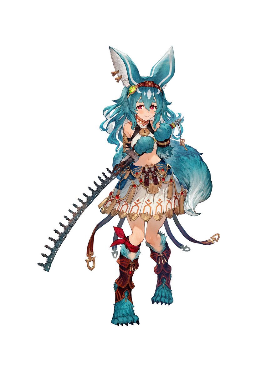 Viratile's tweet image. || I love Ienja a lot, but every time I look at her, I think she's a Granblue character lmao.