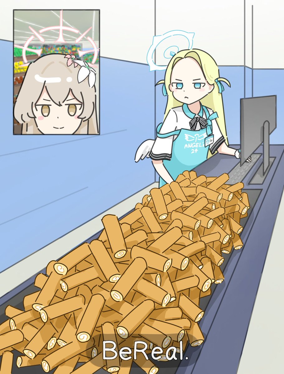 桐藤ナギサ(ブルアカ) 「爆買い 」|おっさのイラスト