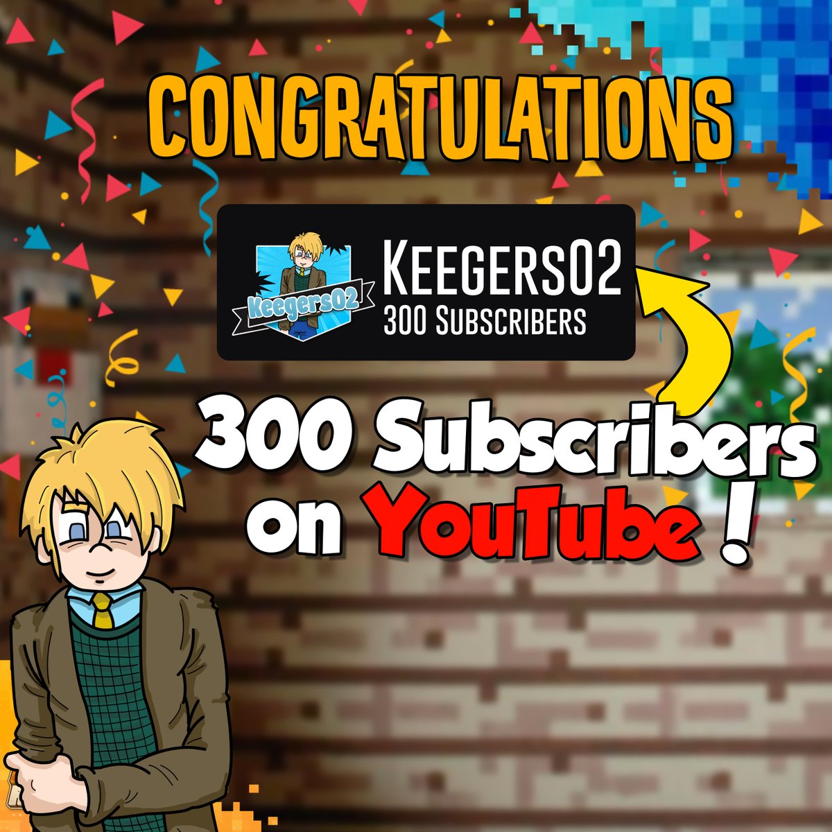 TheInterRealms's tweet photo. Huge Congrats to one and only @Keegers02Games
300 followers on YouTube and its growing! Next step 500!
โ๏ธ https://t.co/ABC1rQoIls
๐บhttps://t.co/HQ8edNlfTi
๐ช https://t.co/qlFVK1wSBi
#SMP #InterRelams #Game #Minecraft #MinecraftSMP https://t.co/kmChcyRseh