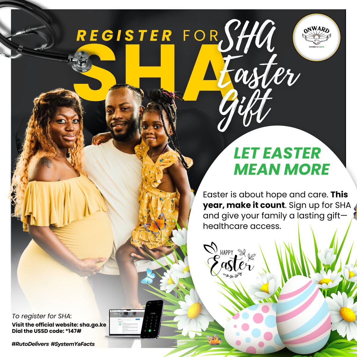KKCommetary's tweet photo. As a parent, you worry. Will my kids be okay if something happens?
Thatโs why I signed them up under SHA. Now I sleep better.
#EasterWithSHA
Thika Gen Z Chief Justice
Riggy G Gachagua River Yala Orengo Matiang'i #Easter2025 Good Friday Maraga Alai Kimuzi Tanzania #earthquake https://t.co/lyWICgtdcT