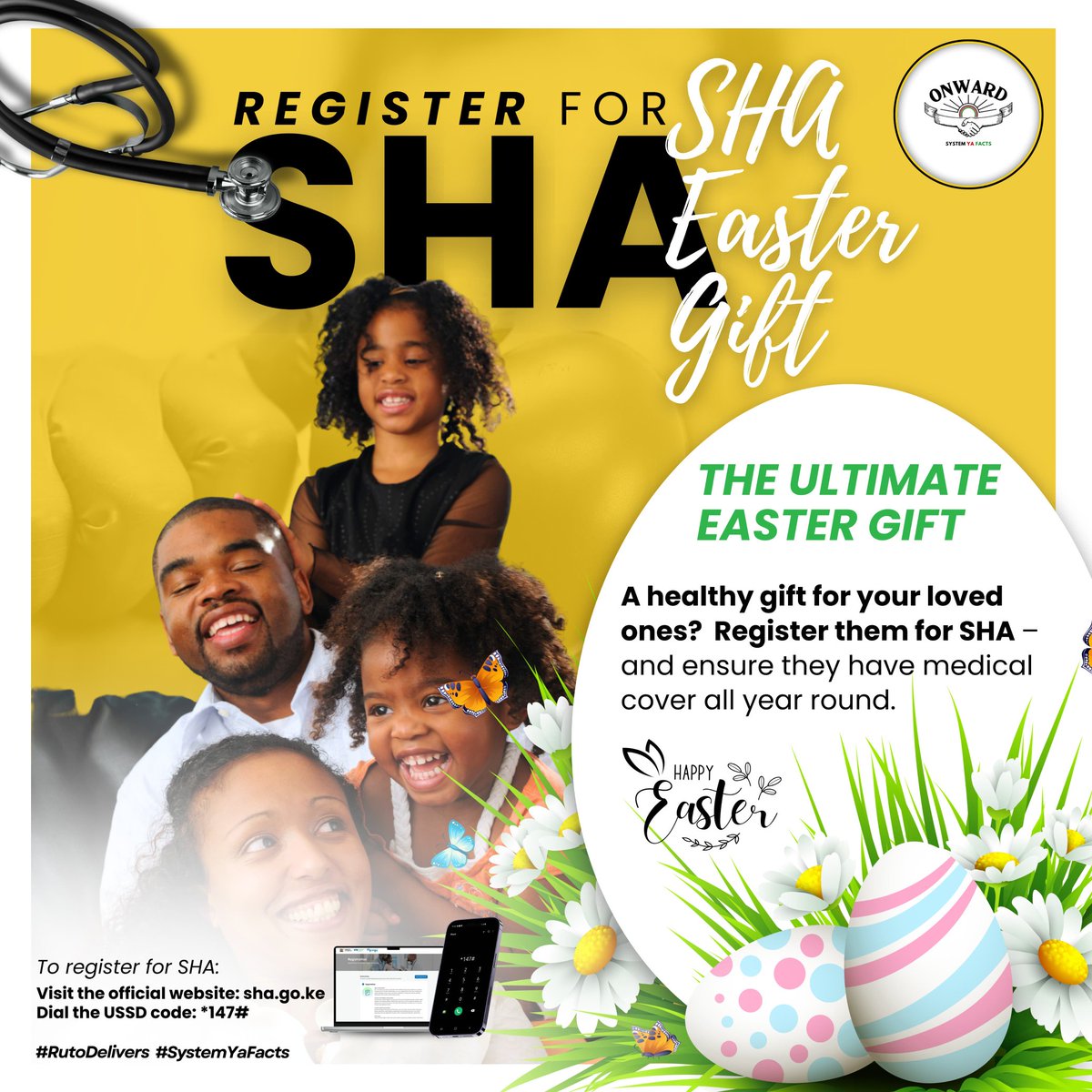 KKCommetary's tweet photo. As a parent, you worry. Will my kids be okay if something happens?
Thatโs why I signed them up under SHA. Now I sleep better.
#EasterWithSHA
Thika Gen Z Chief Justice
Riggy G Gachagua River Yala Orengo Matiang'i #Easter2025 Good Friday Maraga Alai Kimuzi Tanzania #earthquake https://t.co/lyWICgtdcT