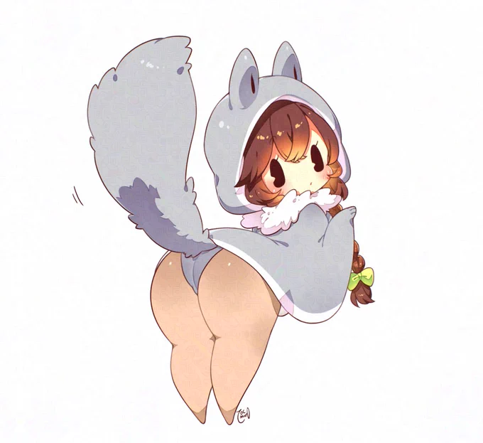 ちょうど去年の今頃に描いてたエゾモモンガちゃん 