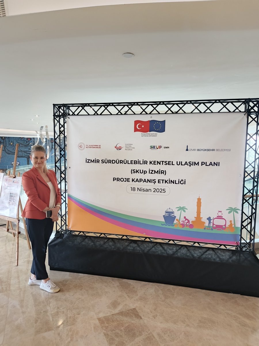 18 Nisan 2025 tarihinde İzmir'de gerçekleştirilen "İzmir Sürdürülebilir Kentsel Ulaşım Planı (SKUp İzmir) Projesi kapanış toplantısına yönetim kurulu başkanımız Emine Gök <a href="/eminee_gok/">Emine Gök</a>  katılım gösterdi.