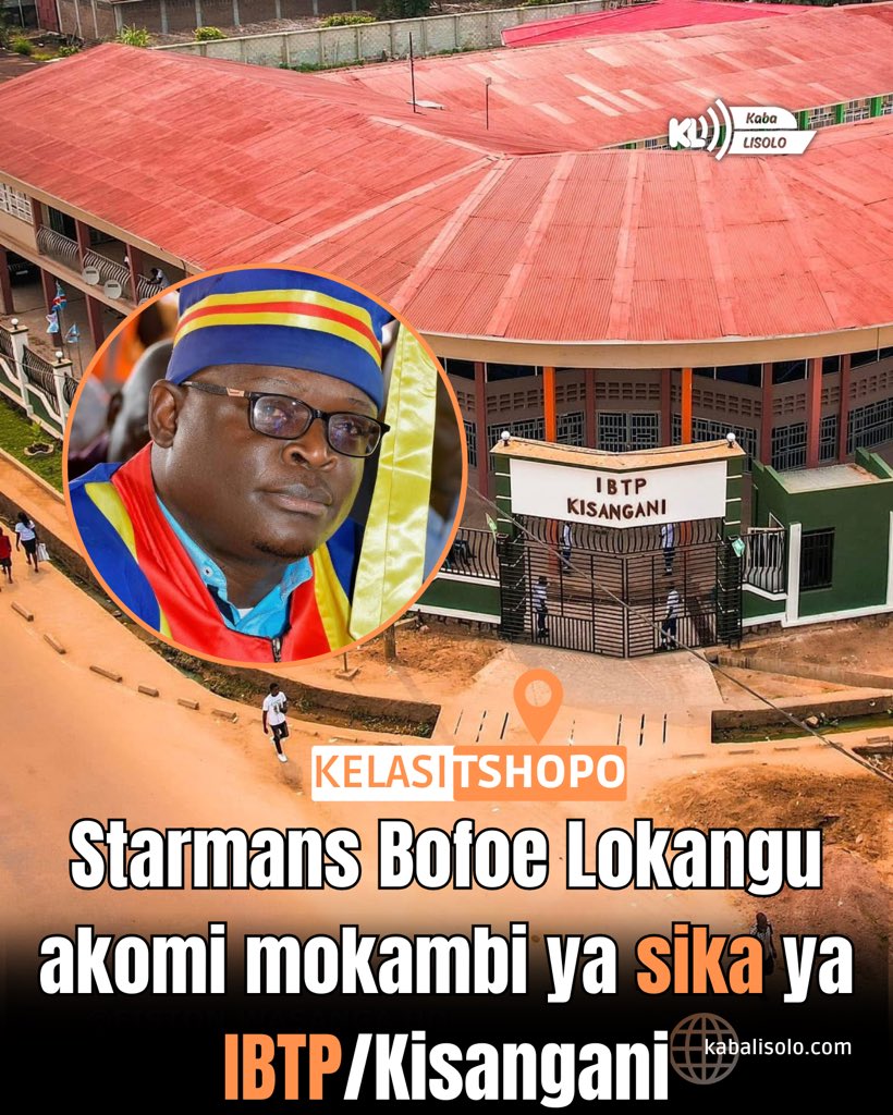 KabaLisolo1's tweet photo. 𝗞𝗘𝗟𝗔𝗦𝗜 | #Tshopo : Molakisi Starmans Bofoe Lokangu akomi mokambi ya sika ya eteyelo enene #IBTP. 

Ministère ya #ESU nde epesi ye ebonga eye, kolanda mokanda wa liyebisi lia ye mokolo ya zomi na sambo ya sanza ya minei oyo (17 avril). 
#KabaLisolo https://t.co/6epnQsnOXc