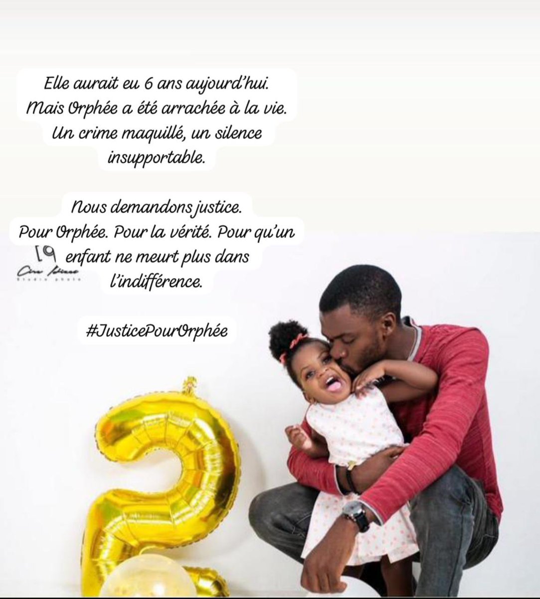 Asitchoma's tweet photo. La petite Orphée aurait eu 06 ans aujourd’hui.

Bientôt 1 an qu’elle a été arrachée à la vie et son meurtrier est toujours dans la nature et a probablement déjà fait d’autres victimes.

#JusticePourOrphée https://t.co/yKrTQkybSB