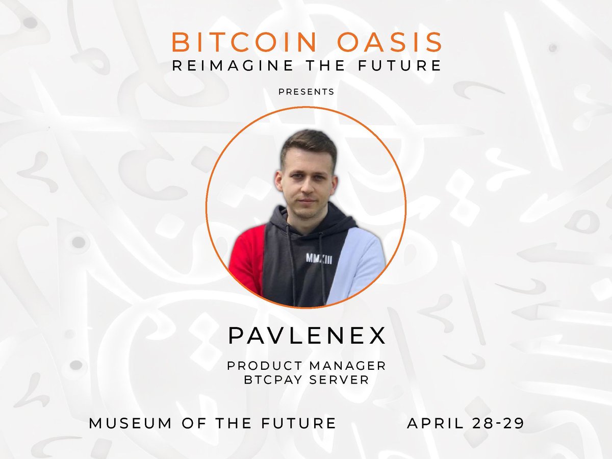 BTCArabiaLtd's tweet photo. 🔊 Speaker Spotlight: @Pavlenex 🔊

Pavlenex is a driving force behind open-source Bitcoin adoption. As Product Manager at BTCPay Server and Stratum V2, he’s shaping the future of decentralized payments and mining infrastructure. https://t.co/fKVDu337ML