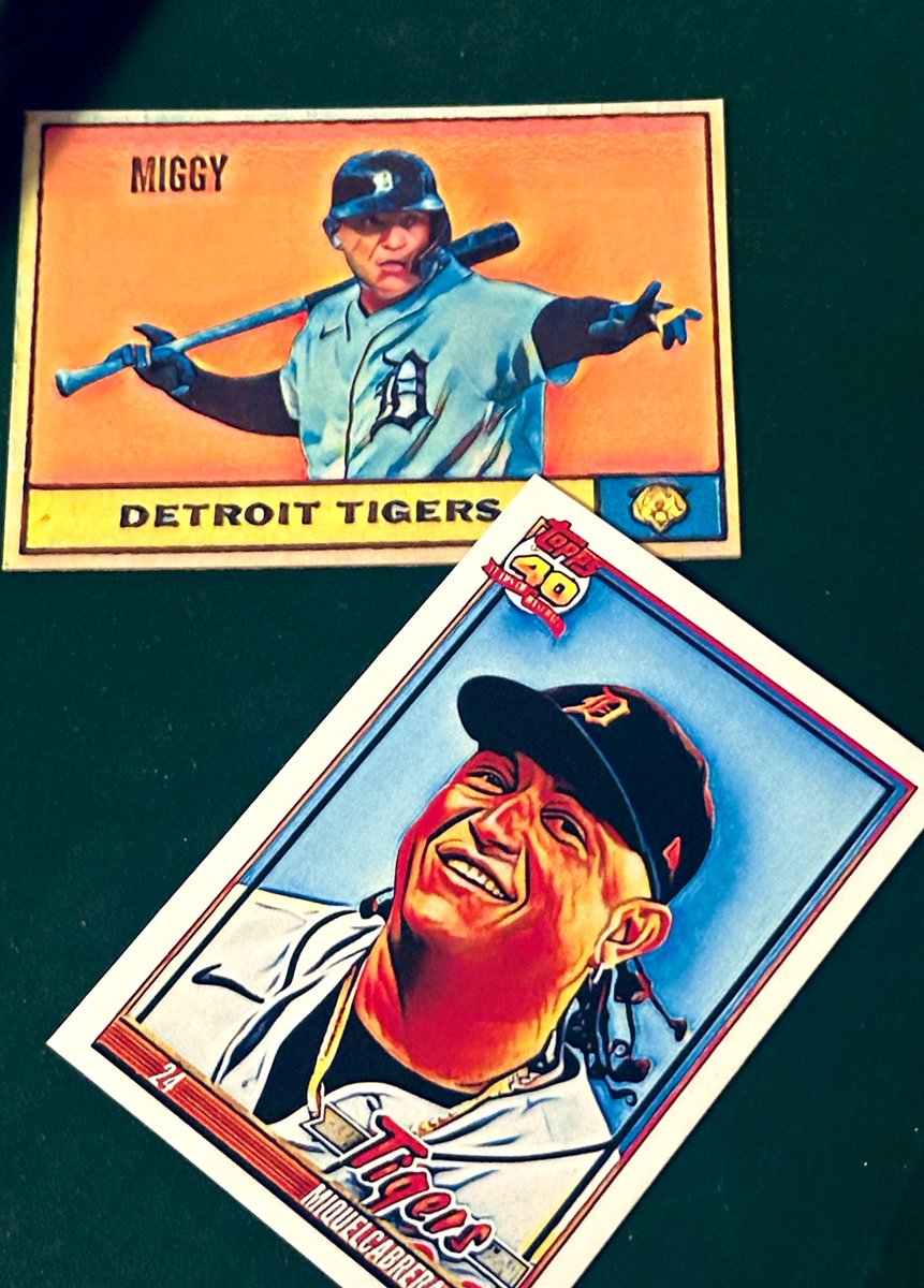 There’s another 1.5 hrs left on Miggy’s Birthday here on pacific time. Lk Rp or name your fav Tiger, winner picks their card.