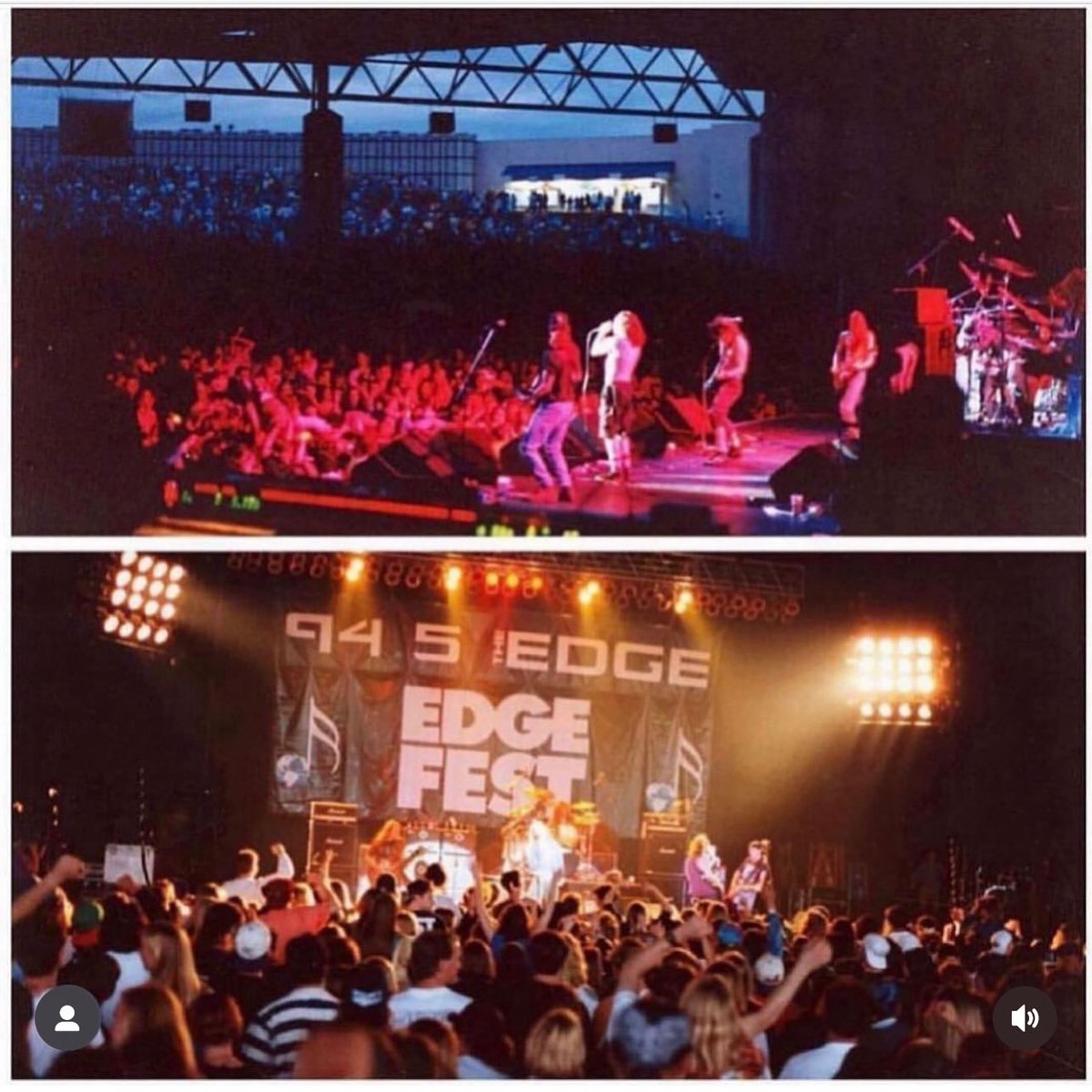 jeffknet's tweet photo. That’s @pearljam on stage at #Starplex in Dallas… 33 years ago today…. during the first #Edgefest. It was one of the largest crowds they’d ever played in front of (at the time). https://t.co/zmAUk7gf6k