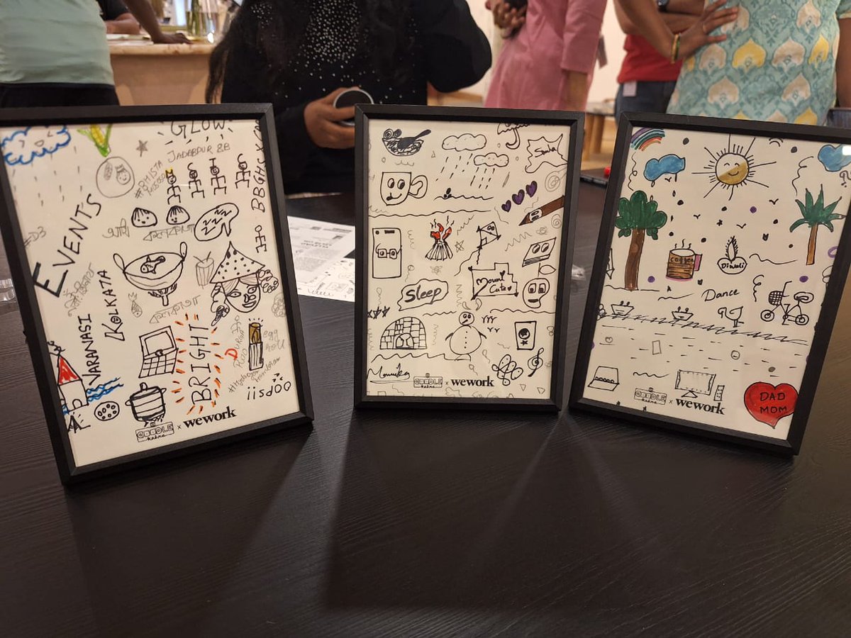 DoodleKabra's tweet photo. Stress relief, creativity &amp; connection — all in one doodle session. Our corporate workshop at WeWork brought teams closer, one stroke at a time.
.
.
.
.
.
.
 #EmployeeEngagement #CorporateWellness #WeWorkIndia #DoodleTherapy #DoodleKabra https://t.co/ELQiMFE7jR