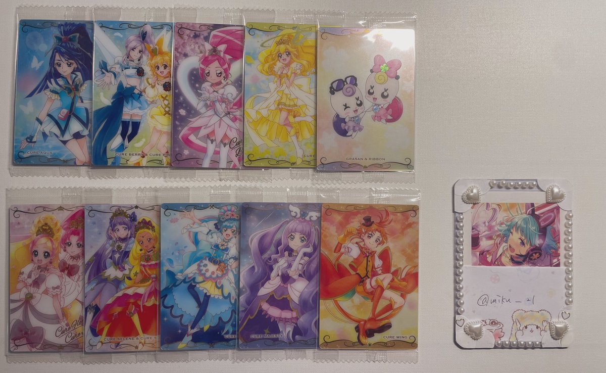 miku__21's tweet photo. [交換] プリキュア ウエハース 11

〈譲〉 画像1.2枚目
〈求〉画像3枚目 ニャミー リリアン マジカル

・HR⇔HRでの交換優先
・郵送のみ

お気軽にお声かけください🙇‍♂️ https://t.co/OhtrRgEBD6