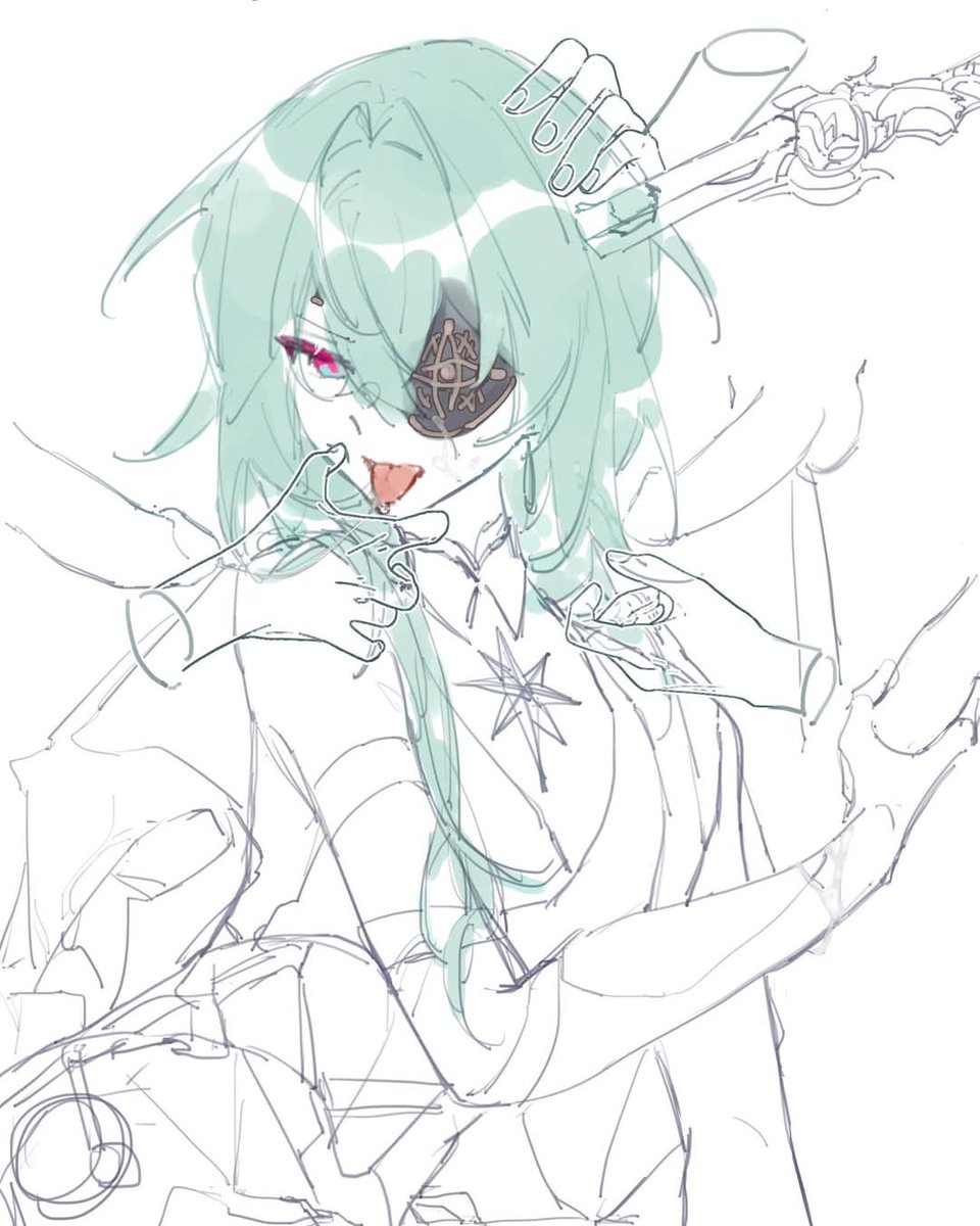 那刻夏！
實在色啊老師......把這段期間畫的一次發了

#HonkaiStarRail #Anaxa #那刻夏