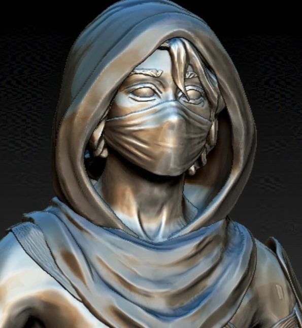 OmniGameStudio_'s tweet photo. Some current in progress screen caps of our main character during the sculpting process.  #game #indie #indiegame #indiedev #gamedev #art #roguelite https://t.co/cCO8eUssLs