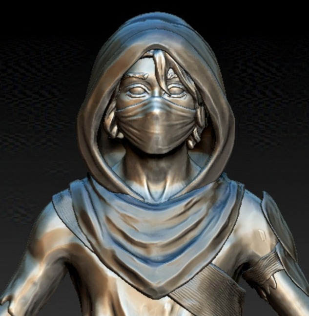 OmniGameStudio_'s tweet photo. Some current in progress screen caps of our main character during the sculpting process.  #game #indie #indiegame #indiedev #gamedev #art #roguelite https://t.co/cCO8eUssLs