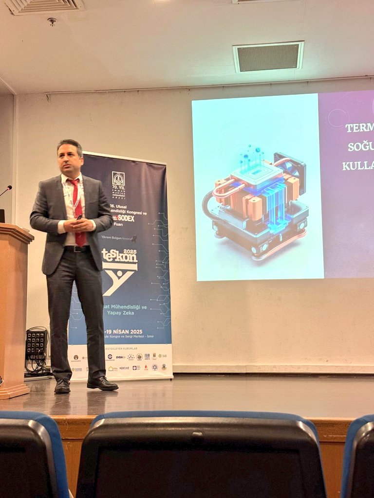te_res_group's tweet photo. Teskon 2025 kapsamındaki Soğutma Sempozyumunda Termoelektrik Soğutma Sistemleri üzerine keyifli bir sunum yaptık.
@gokhan2023g

#thermoelectric https://t.co/wqKouieq1B
