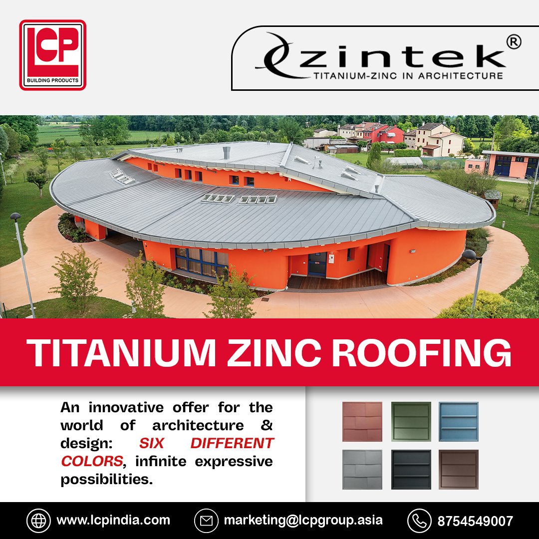 IndiaLcp's tweet photo. Your architectural masterpiece deserves more than ordinary materials—it demands #Zintek®! Crafted with pure Italian precision, this zinc-titanium marvel brings durability, elegance, and unmatched versatility to every project.
#ZincTitanium #CreativeArchitecture https://t.co/UhPdm25ufk