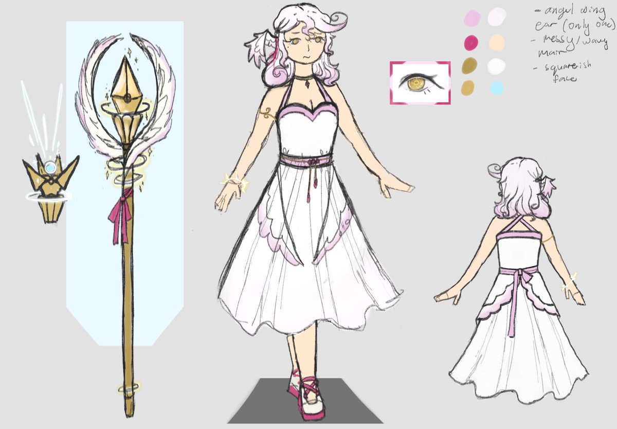 EdaMind's tweet photo. Elf girl is so cute 
+ redesign of another old OC
#edaocs https://t.co/tKABeIBQmd