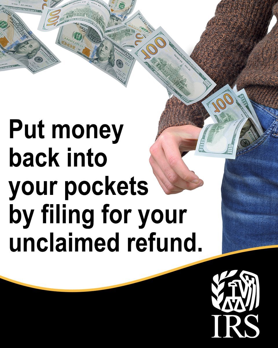 IRShlpgov's tweet photo. #TaxTwitter: Time is running out to claim $1 billion in #IRS unclaimed refunds for 2021. File by April 15, 2025. https://t.co/pzprFg9vC9