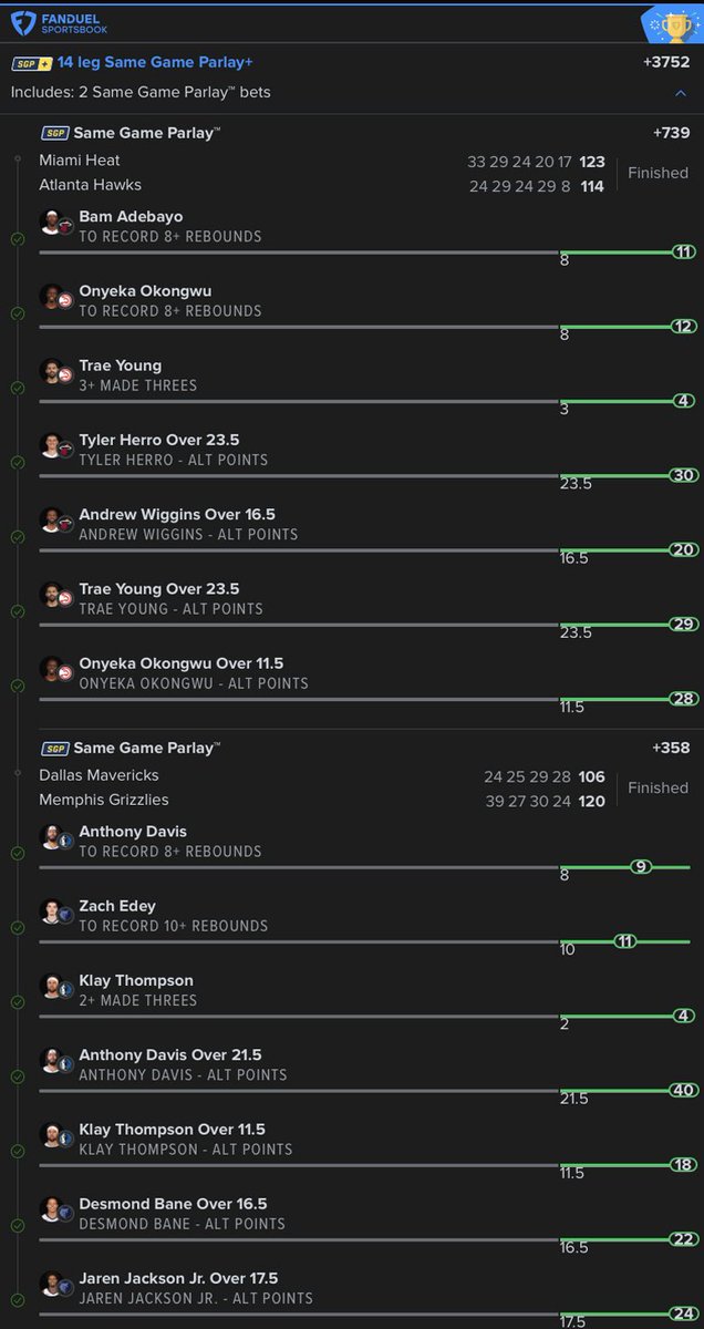 Had a rare Friday night off. Almost went out but decided to lay low. Watching most of these cash live was glorious. NBA play offs tomorrow let’s get it