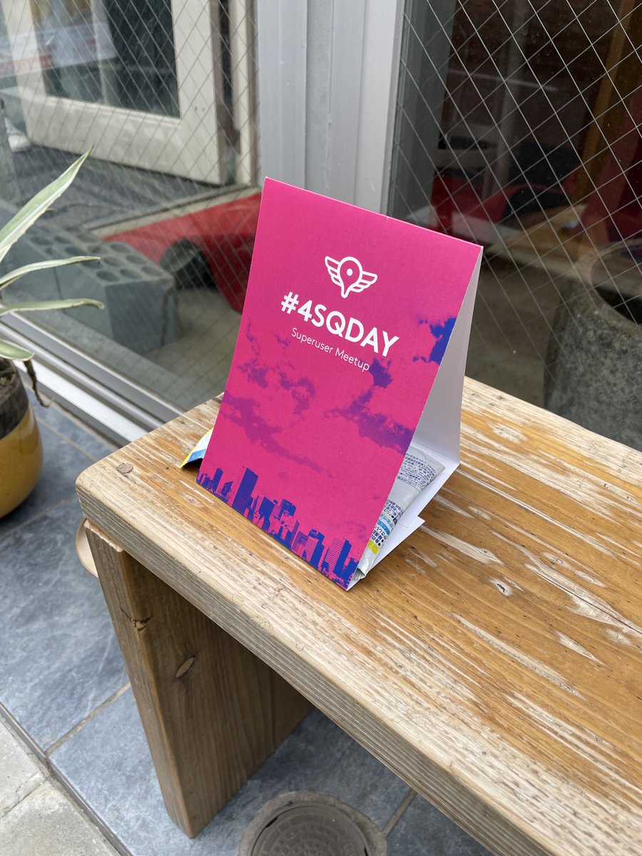 xtetsuji's tweet photo. #4SQDay https://t.co/2zbuy3ZKWp