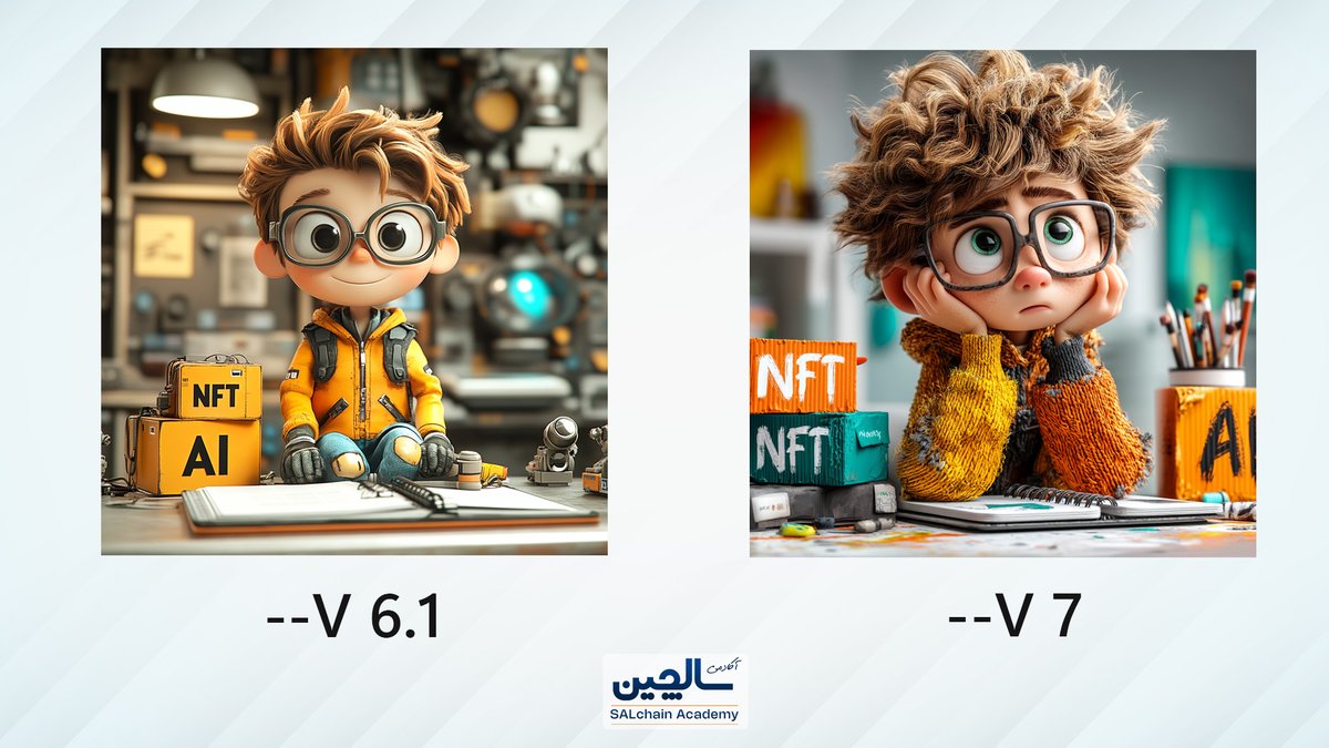 Salchain100's tweet photo. 😍Midjourney V7 Vs V6.1
@midjourney #AIart  
⤵️ https://t.co/bIH9X9zZco