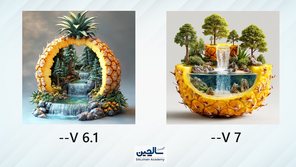 Salchain100's tweet photo. 😍Midjourney V7 Vs V6.1
@midjourney #AIart  
⤵️ https://t.co/bIH9X9zZco