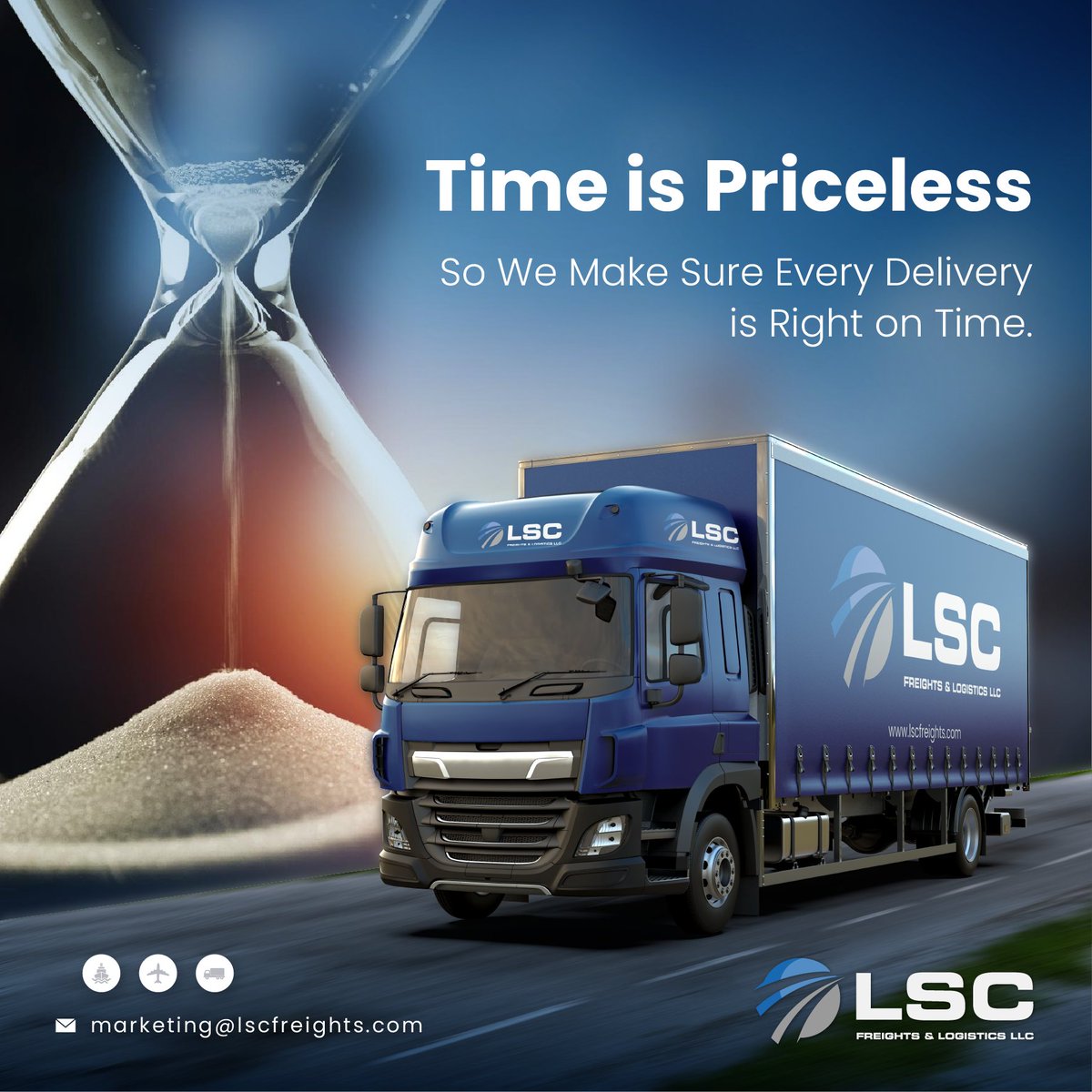 llc_lsc's tweet photo. ⏳ Time is priceless, and we treat it that way.
At LSC Freights &amp; Logistics LLC, every shipment is handled with precision, ensuring it's delivered exactly when and where it should be.

marketing@lscfreights.com

#lscfreights #ontimedelivery #logistics #transportation https://t.co/LcByM8DsMe