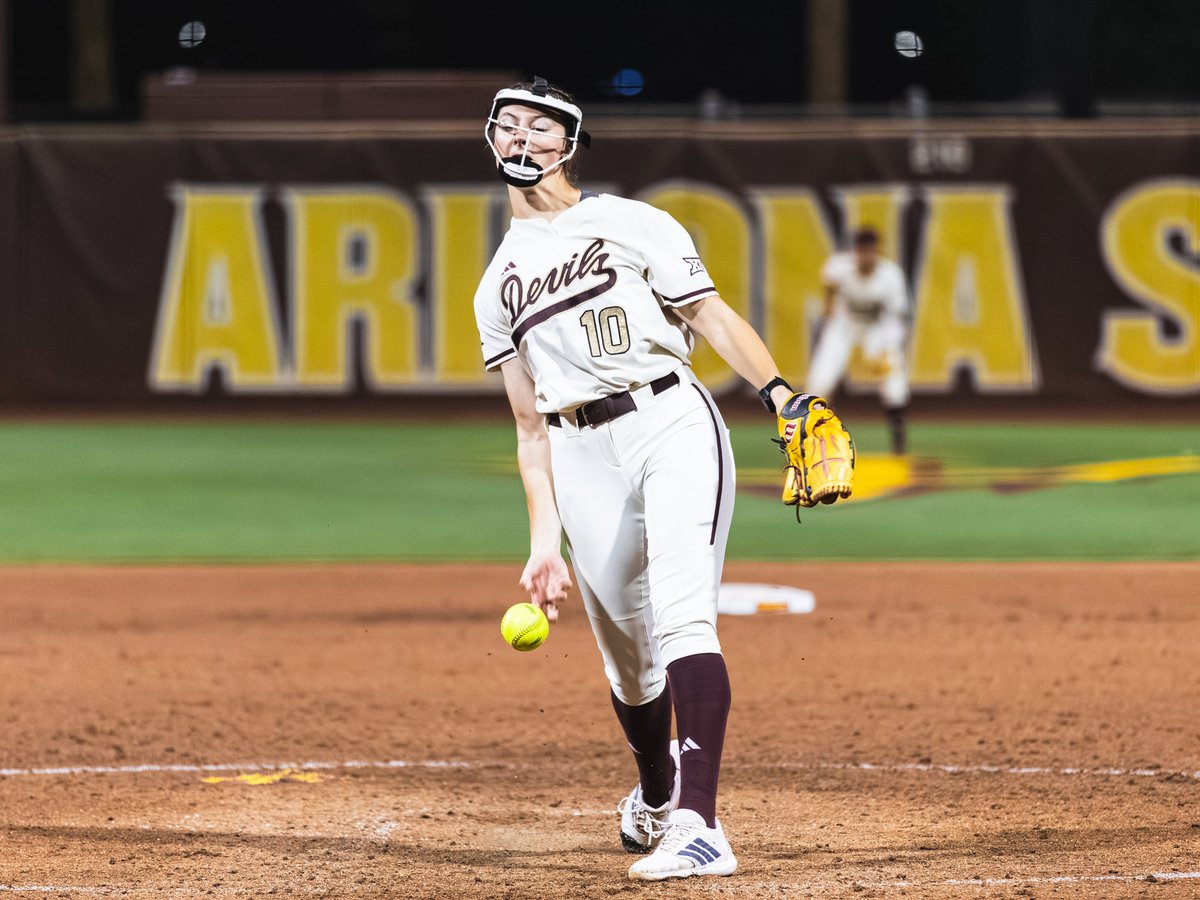 CronkiteSports's tweet photo. ASU Softball: The Sun Devils pitching had another impressive outing Friday against Baylor, helping the team take control winning the first two games of the series 

@JWYBrooks has the story 

https://t.co/MTD5BMT5ig https://t.co/8JF7ZOVlgE