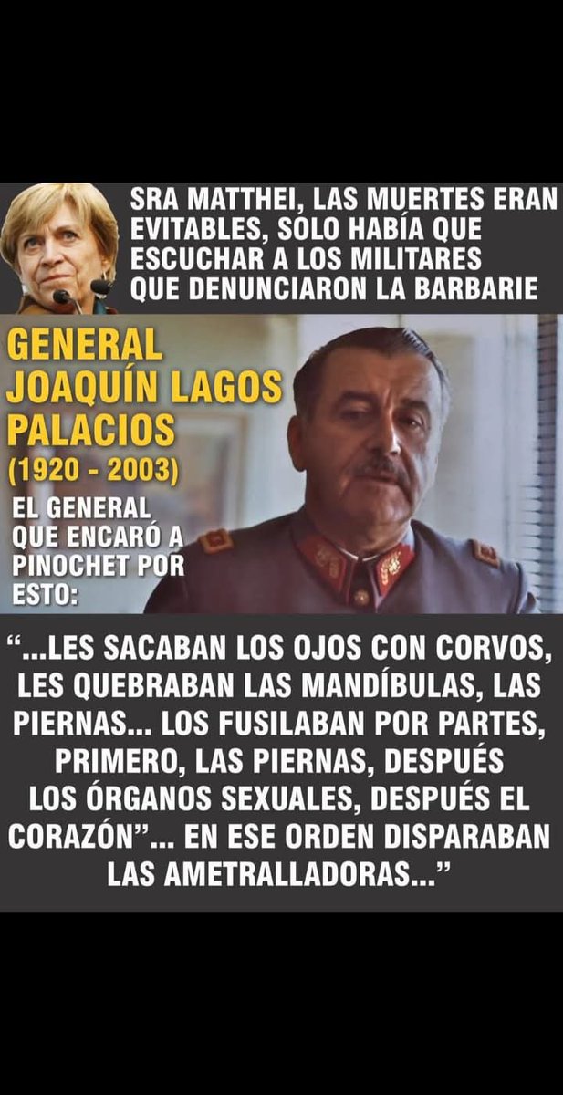 Panchitadelsur's tweet photo. No me importa Cuba ,ni venezuela..soyChilena y nuestra historia es otra..no puedo avalar a los mismos que celebran y nunca se han arrepentido de asesinar a los chilenos que han pensado distinto, no puedo apoyar a los  cómplices de la peor dictadura sangrienta y cruel ,la de Chile https://t.co/XuRSFCB750