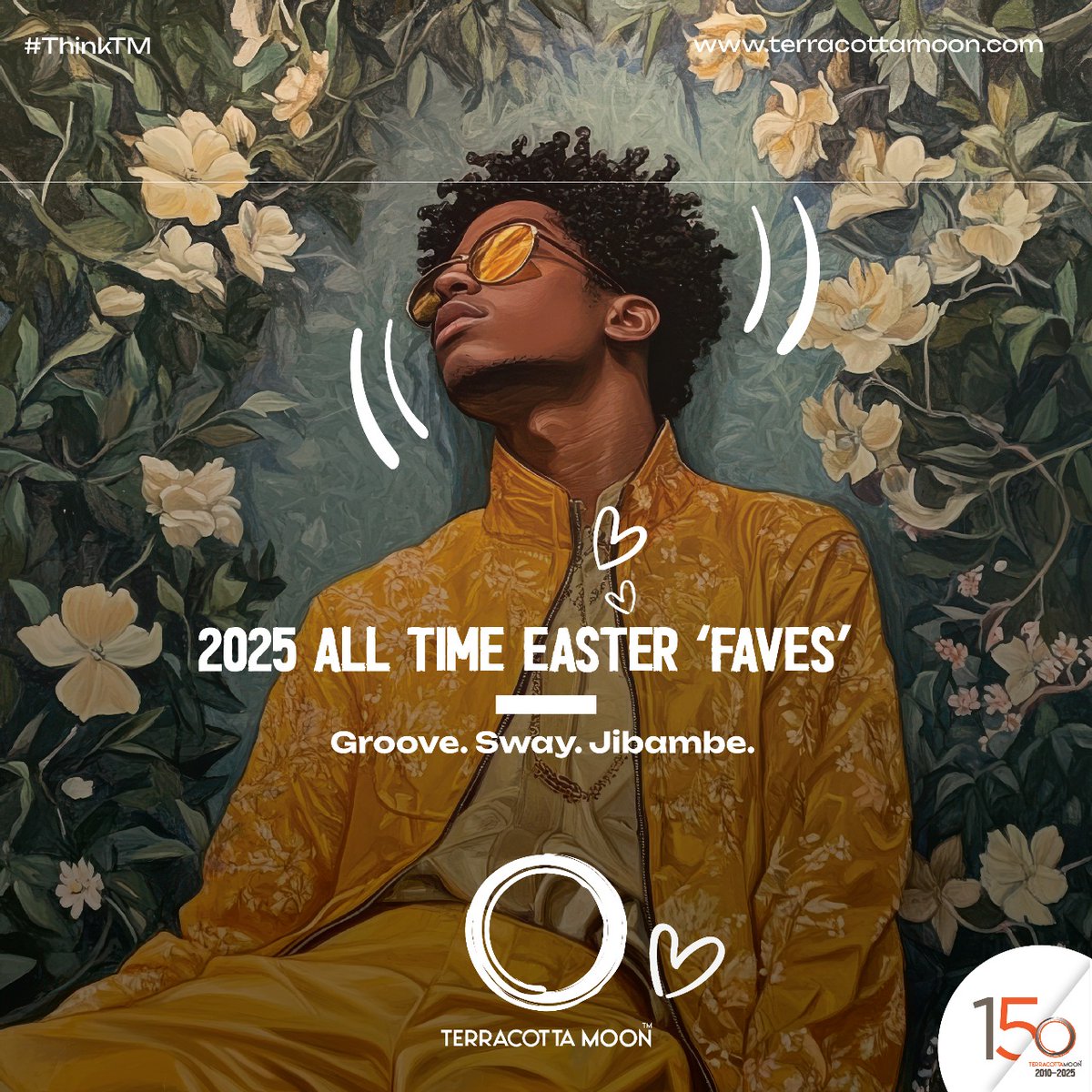 TerracottaMoon's tweet photo. Rhythm is a dancer.. 🔥 

Our Easter playlist is pure creative therapy🎶

Banger after banger just for’ya’ 🤗

Si ni Easter is holidays? Acha mangoma zifanye ile kitu😉

#EasterMix
#ThinkTM
#TMat15
#FairFearlessFascinating https://t.co/jbfDWqjgfN
