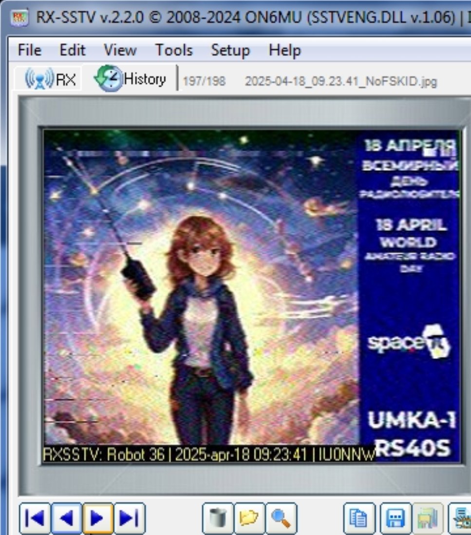 auo1971's tweet photo. Received SSTV from UMKA-1 (RS40S) https://t.co/NQpcrBjn12