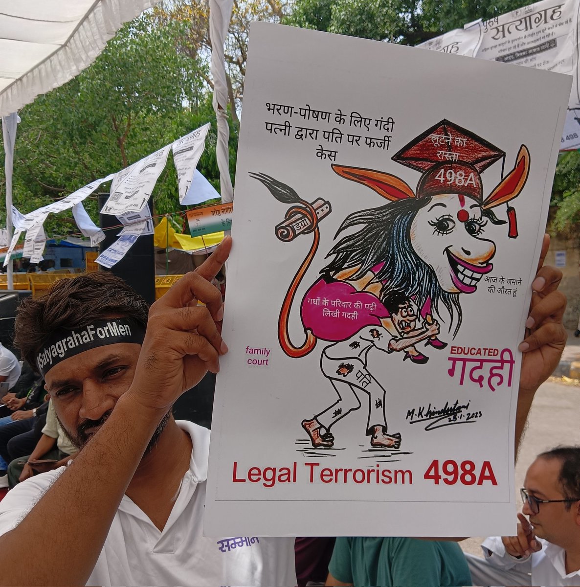 Legal Terrorism explained in unique way....
In 2012, #SupremeCourtOfIndia first time gives the 498A as a #legalterrorism  but even after 14 years, Men are suiciding  and increasing in an exponential way....