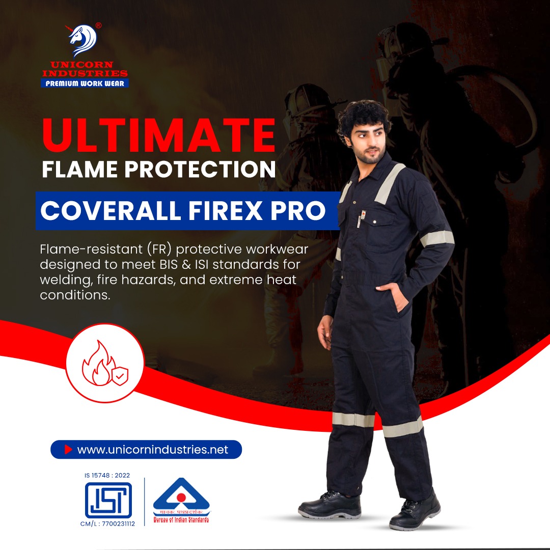 Ultimate Flame Protection

Coverall FIREX PRO – Your Shield Against Heat &amp; Hazards.

unicornindustries.net

#unicornindustries #FIREXPRO #FlameResistant #SafetyYouCanTrust #CertifiedProtection #BISCertified #safetywear #FireSafety #Complete #workwear #safetyfirst #safety