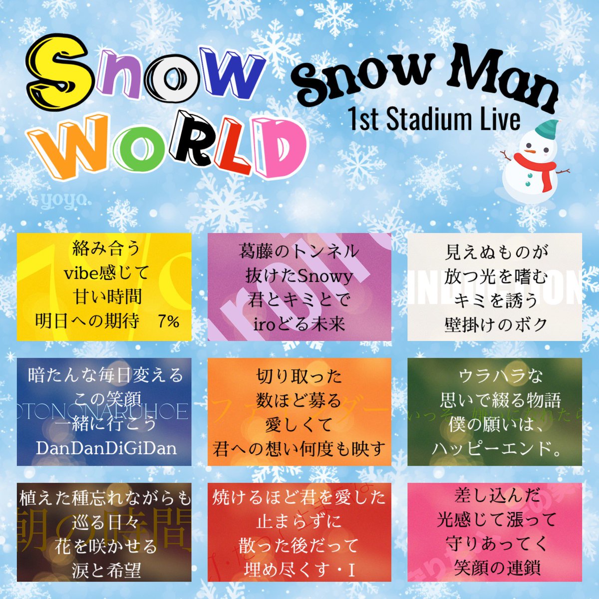 yoyo_snowman's tweet photo. ㊗️Snow Man⛄️❄️
　　　1st Stadium Live Snow World㊗️

『春光の空　高らかに響く鐘
5年のキセキ　宴開幕』

初スタジアムライブに興奮して
詠む短歌

個々の想いを乗せて制作されたソロ曲は
披露されるのかな♪

それぞれの場所から祝う5周年💐

#SnowManスタジアムライブ 
#SnowWold 
#短歌 https://t.co/7lu6Kcq2gZ