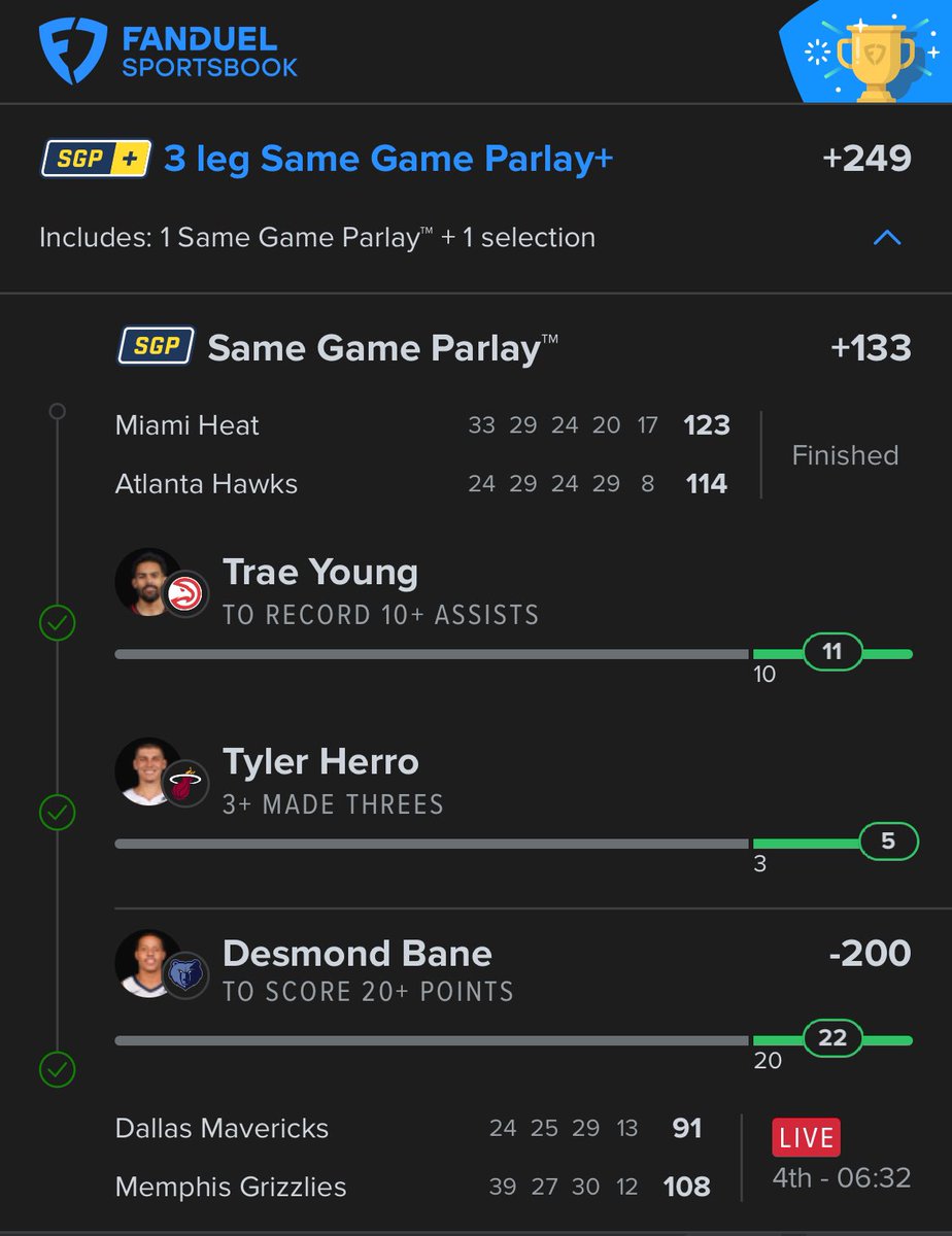 Bigbetsbrand123's tweet image. Good morning ☀️

Braves ML -130 1u✅
Cubs ML +115 1u✅
Mariners/Jays U 8 -115 1u✅

💎Heat ML -105 2u✅
Young O 36.5 p+a -128 1u✅
Marshall U 12.5 pts -125 1u✖️
Washington O 15.5 pts -115 1u✖️
Jackson FB +500✅
Bam FB +600✅

We DOMINATED last night

BREAKFAST GIVEAWAY LIKE/RT❤️