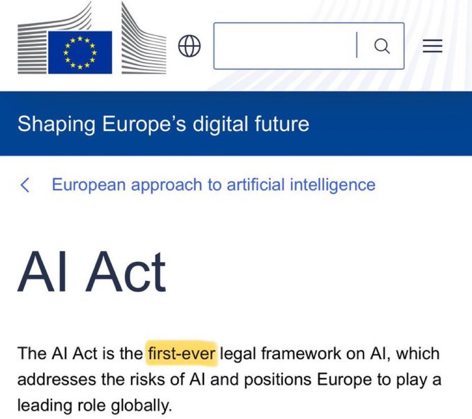 Europe has AI regulations without AI companies.

Europe has crypto regulations without crypto.

Europe wants to censor social media without social media companies.

Will the EU bureaucrats ever notice the pattern?