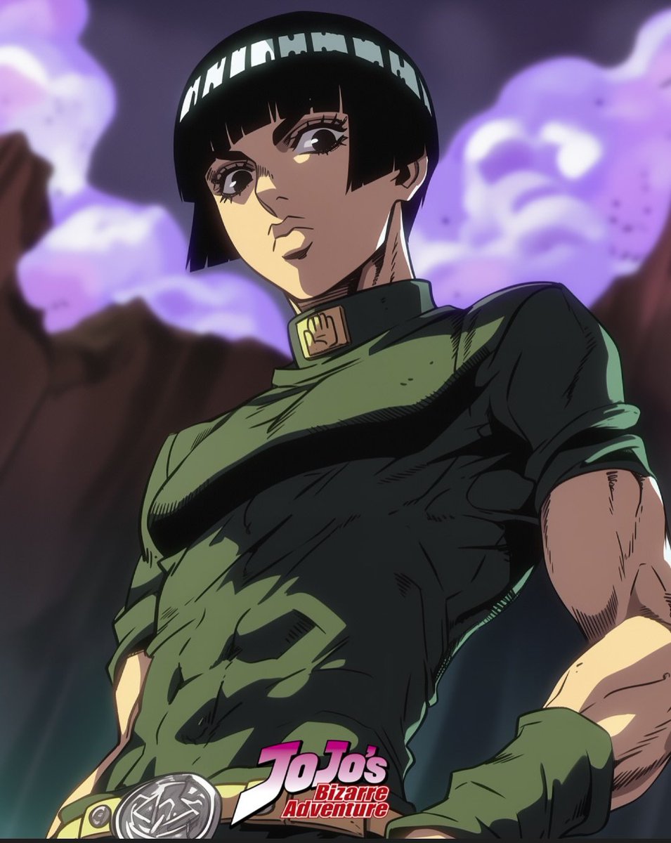 AI_POWER_1's tweet photo. Rock Lee x Jojo's Bizarre Adventure 

#rocklee #NarutoShippuden #NARUTO #JoJosBizarreAdventure #AnimeArt #AIart https://t.co/0nsDYZR0ld