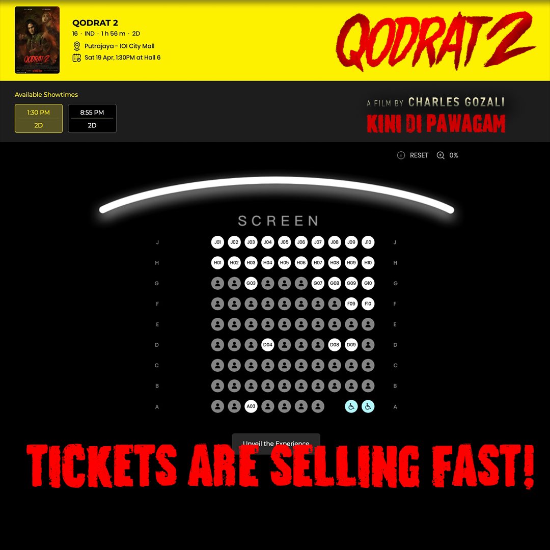 ‼️SELLING FAST‼️

QODRAT 2, sebuah filem seram Indonesia, Kini di pawagam seluruh Malaysia!

#Qodrat #FilmQodrat2 #AstroShaw #Qodrat2MY