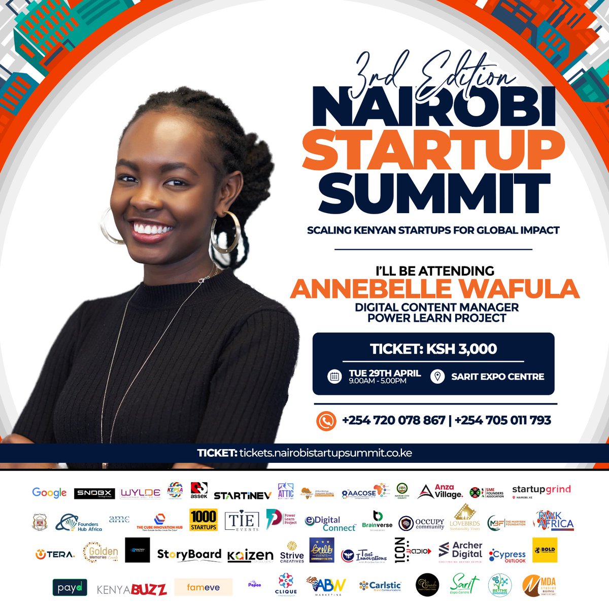 Get ready to gain insider insights, learn from those who’ve done it &amp; take your startup to the next level.
The #NairobiStartupSummit 
happening on 29thApril at the Sarit Expo Centre from 9AM to 5PM
Tickets: tickets.nairobistartupsummit.co.ke Ksh 3,000 
3rd Annual Startup Summit
#TIEEvents