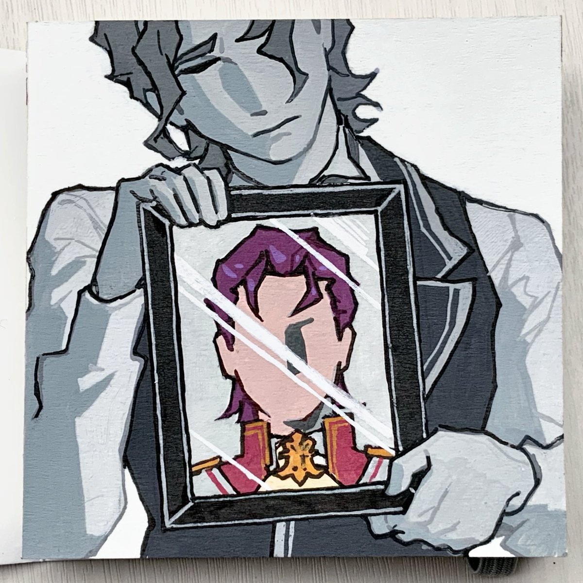 ZMlskr's tweet image. #大逆転裁判
8x8cm手绘