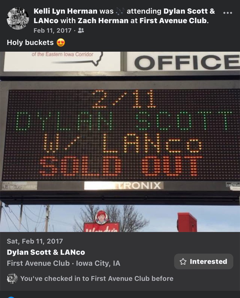 HormelKel's tweet photo. @DylanScottCntry I saw you in 2017. Been listening to you since 2013 on YouTube. I have to see you this year!! #favoriteartist https://t.co/BbPcWDvFfw