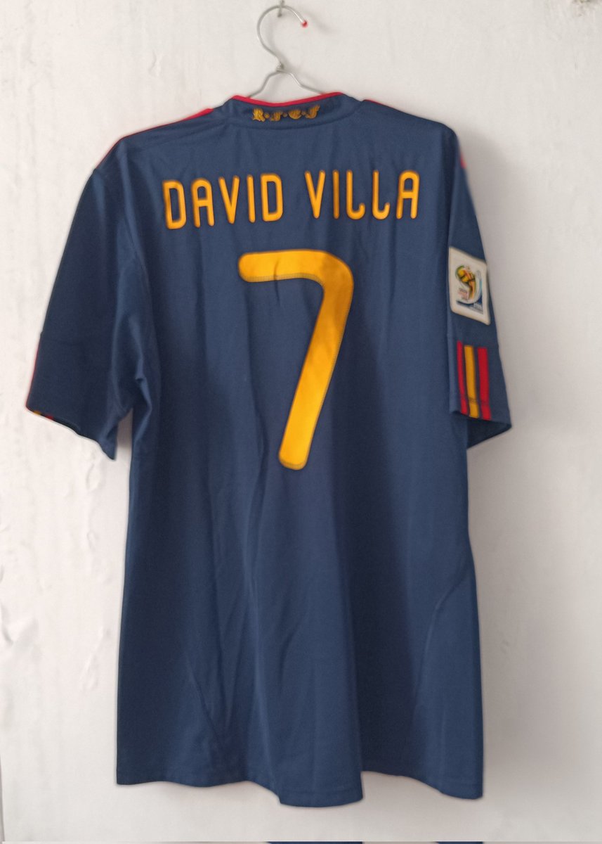 ginanjar's tweet photo. #jersey4sale @jerseyforum

Spain World Cup 2010 Final
World Cup Champion Jersey
Excellent condition
#7 David Villa + MDT + Patch WC
All original 
Sz L
1500k

DM/WA : 0811-167270 https://t.co/R9nODv7LRo