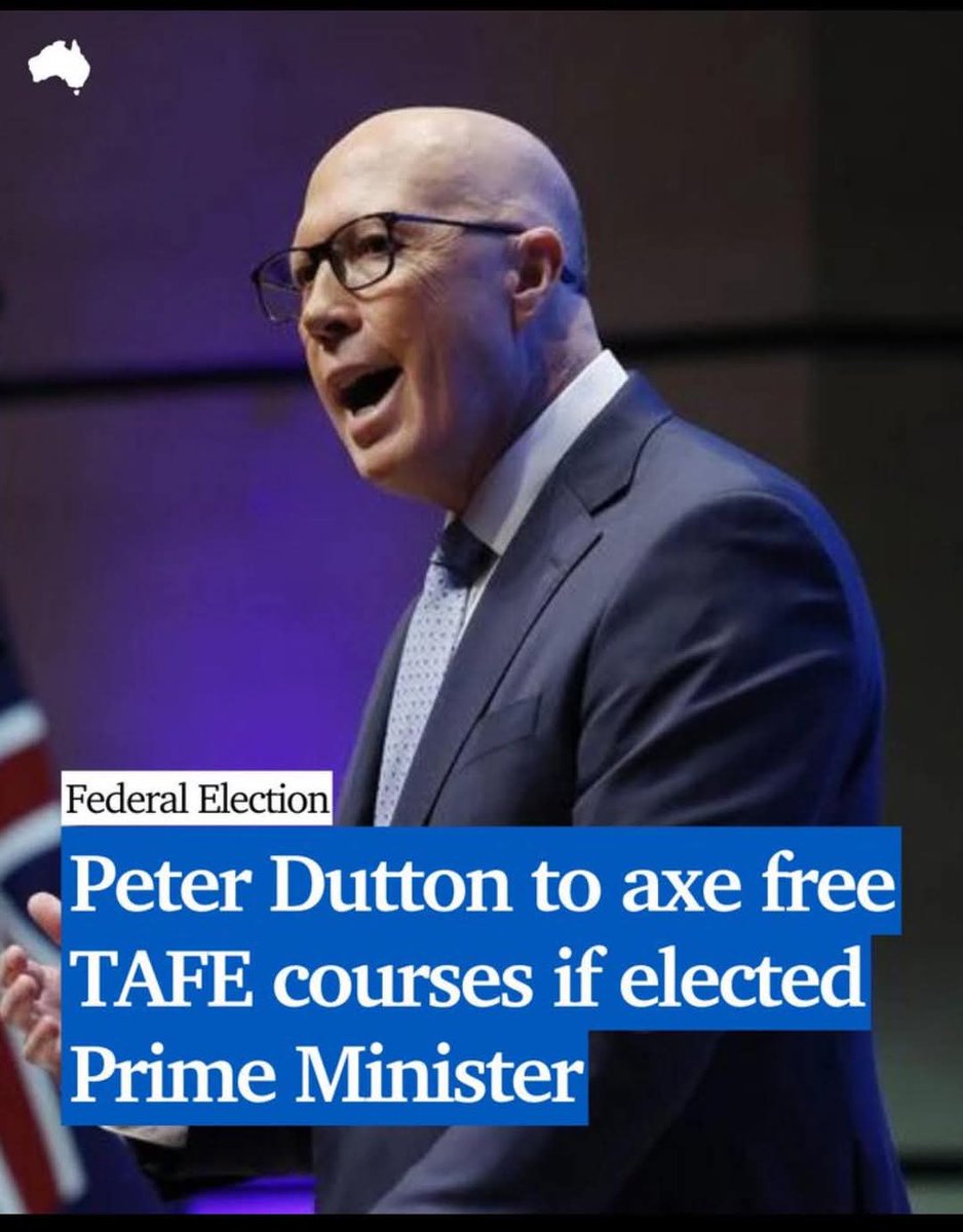 Your_Avg_Punter's tweet photo. Possibly the most stupid LNP policy &amp; there is a lot to choose from...
Upskilling individuals who don't make University (for whatever reason) in trades or skills of their choice makes for a smarter country...
Why blatantly dumb down Australia??
#DonaldDutton #TemuTrump https://t.co/7FC5OdIAbB