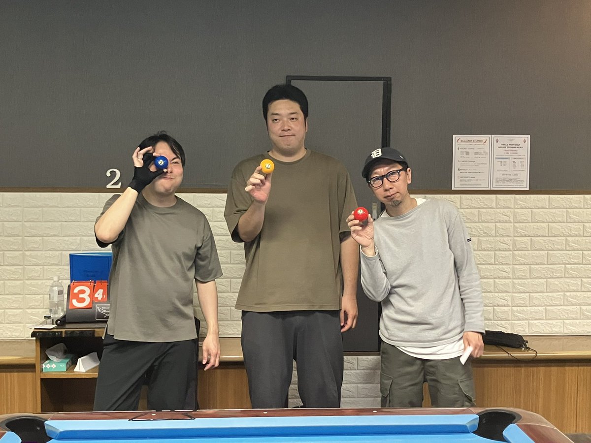 eeteff's tweet photo. 第二回RandEハウストーナメント
優勝：篠部さん （A）JAM
準優勝：牛島さん（A） 花
第3位：坂本さん（B） RandE 
フルセットが多い熱い戦い、見応えがありました。入賞おめでとうございます。
出場の皆さん、健闘お疲れ様でした。

次回は5月23日（金）です。
よろしくお願いします。 https://t.co/n7sLmB48qf