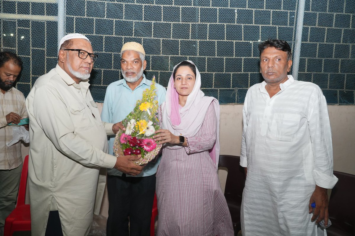 sanamalikshaikh's tweet image. वॉर्ड क्र. १४१, देवनार कॉलनी येथील नूर–ए–मोहम्मदी मस्जिद येथे स्थानिक रहिवाश्यांन कडून माझा सत्कार करण्यात आला.

#SanaMalikShaikh #Ward141 #AnushaktiNagar #PublicService #Chembur #Mumbai