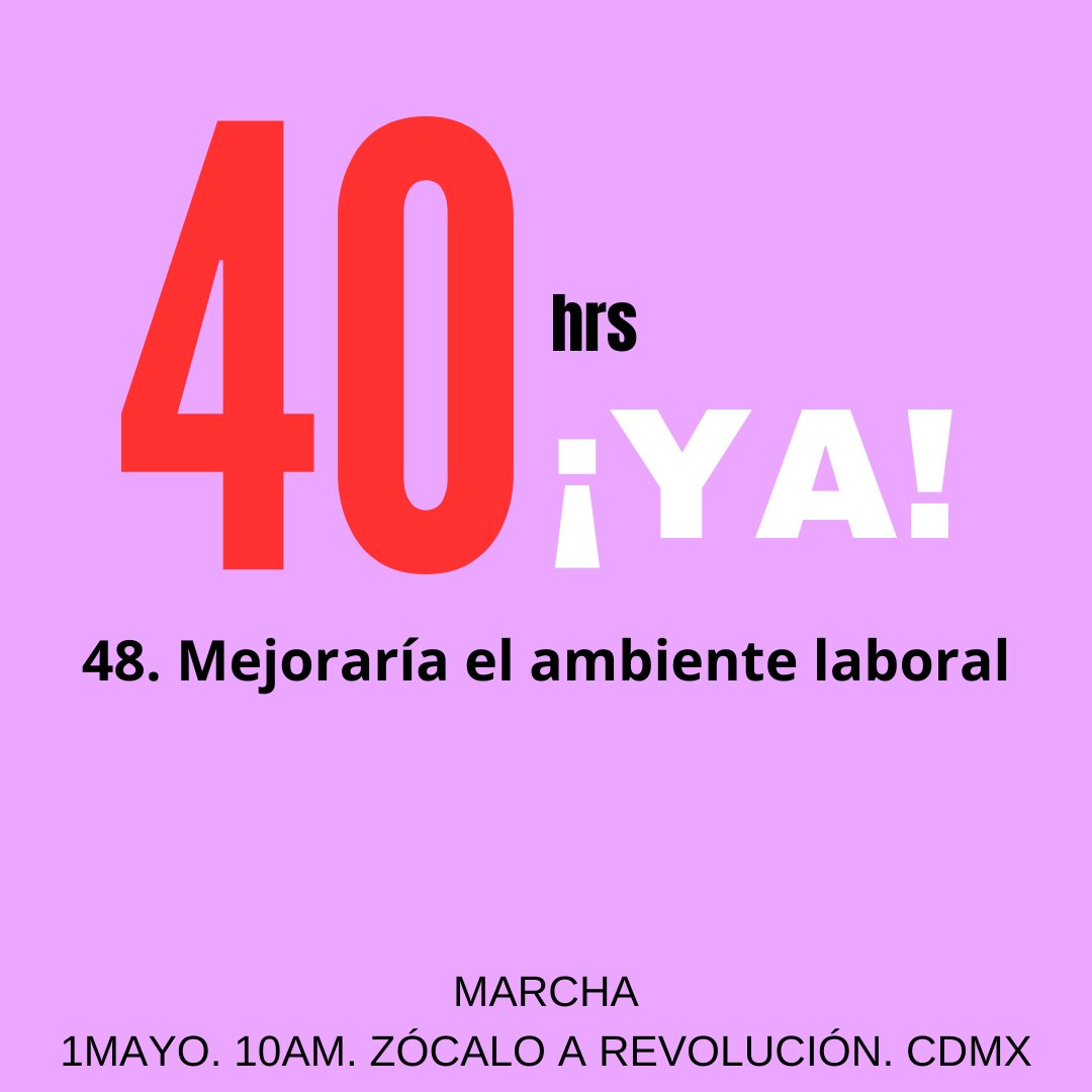 ¿Cuál es la tuya?
#yoxlas40horas #40horasya