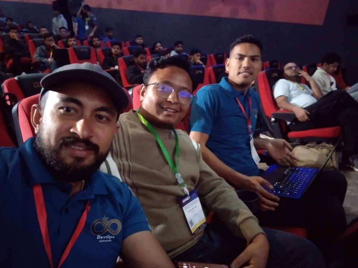 DevOps Kathmandu (@devopskathmandu) on Twitter photo KubeCon swag radar: ON 🛰️ <a href="/balmanrawat/">Balman Rawat</a> <a href="/omegazyadav/">omegazyadav</a> 
#DevOpsKathmandu #KubeConVibes #SwagHunt KubeCon swag radar: ON 🛰️ <a href="/balmanrawat/">Balman Rawat</a> <a href="/omegazyadav/">omegazyadav</a> 
#DevOpsKathmandu #KubeConVibes #SwagHunt