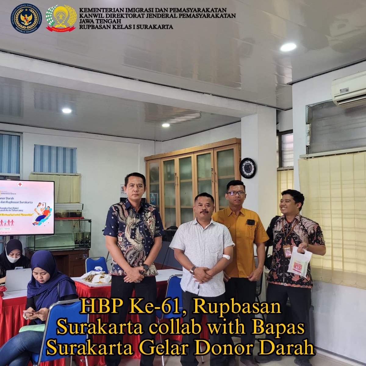 rupbasanska's tweet photo. Salam Bersahaja Slur! Mimin kali ini collab with SAE Squad aka @bapas_surakarta gelar dondar nih, (17/04) Masih dalam rangkaian HBP Ke-61 btw

Maturnuwun like dan commentnya. Dukung kami wujudkan #wbbm2025

#kemenimipas #ditjenpas #kanwilditjenpasjateng #rupbasan #asn #hbp https://t.co/QDN2FjTlW1